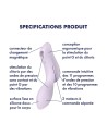 2 en 1 Vibromasseur et stimulateur de clitoris USB violet Curvy Trinity 2 Satisfyer - CC597788