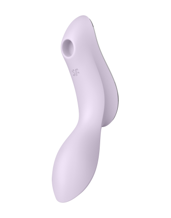 2 en 1 Vibromasseur et stimulateur de clitoris USB violet Curvy Trinity 2 Satisfyer - CC597788