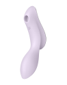 2 en 1 Vibromasseur et stimulateur de clitoris USB violet Curvy Trinity 2 Satisfyer - CC597788