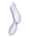 2 en 1 Vibromasseur et stimulateur de clitoris USB violet Curvy Trinity 2 Satisfyer - CC597788