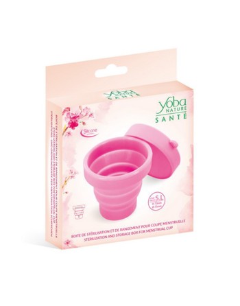 Boîte de stérilisation Rose pliable Yoba Nature - CC526005