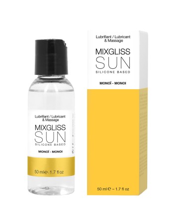 2 en 1 Lubrifiant et huile de massage silicone Mixgliss Sun Monoï 50 ML - MG2211