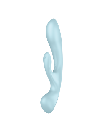 2 en 1 Rabbit point G avec stimulateur de clitoris et Wand Bleu USB Triple Oh Satisfyer - CC597813