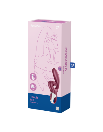 Vibromasseur rabbit point G rouge double stimulation clitoridienne Touch Me Satisfyer - CC597811SA