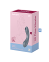 2 en 1 Stimulateur clitoridien air pulsé et vibromasseur point G Curvy Trinity 1 Gris Satisfyer - CC597819