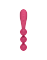 Vibromasseur triple stimulation flexible, anal, vaginale, clitoridienne Tri Ball rouge USB Satisfyer - CC597817