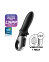 Vibromasseur noir USB, chauffant et connecté Hot Passion Satisfyer - CC597790