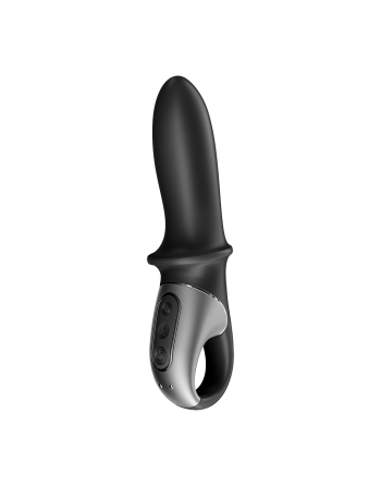 Vibromasseur noir USB, chauffant et connecté Hot Passion Satisfyer - CC597790