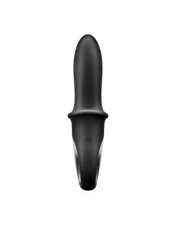 Vibromasseur noir USB, chauffant et connecté Hot Passion Satisfyer - CC597790