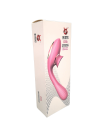 2 en 1 Stimulateur de clitoris avec langue et vibromasseur pour G USB flexible rose DISA - WS-NV025PNK