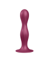 Gode ventouse silicone rouge Double Ball-R Satisfyer - CC597842